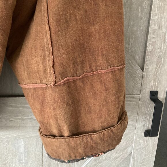 100% Cotton, Quilted, Warm Harem Pants, OS , cinamon color - Picture 4 of 11